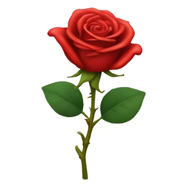 red rose sticker
