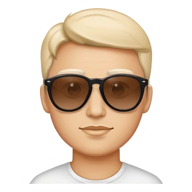 Person with sunglasses  sticker