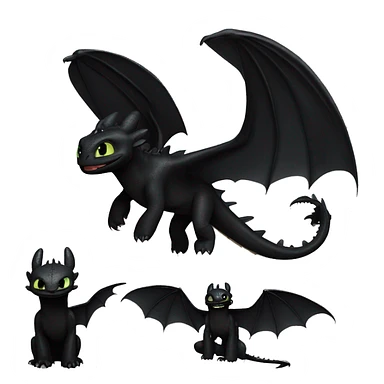 How to train your dragon toothless sticker