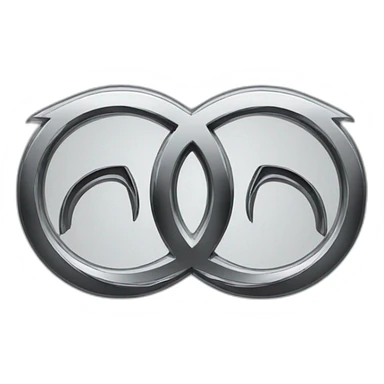 Audi logo, but instead of rings are bmw logos sticker