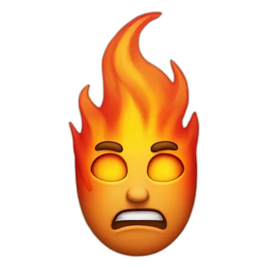 In fire head sticker