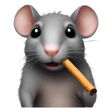 Rat cigarette  sticker