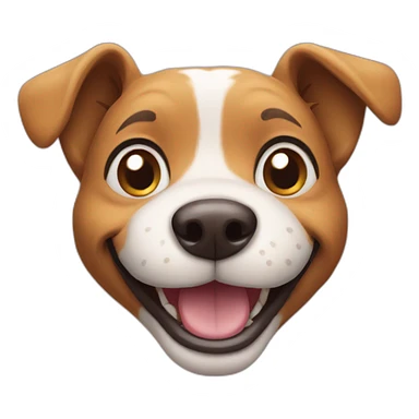 smiling dog sticker