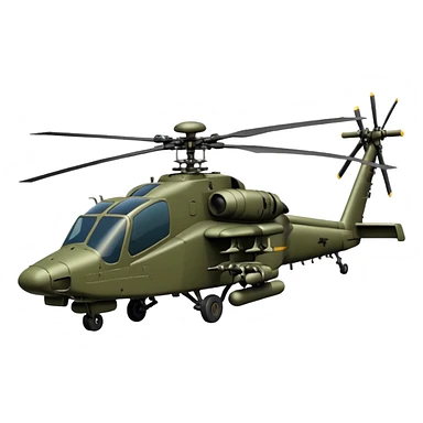 Apache helicopter sticker