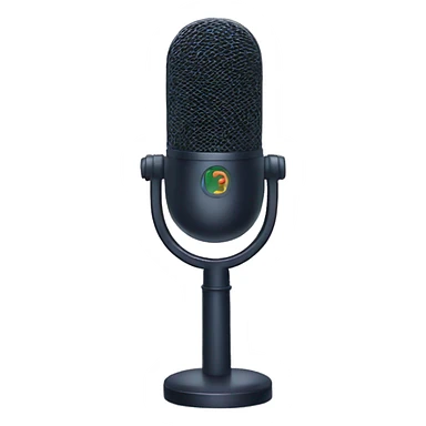 Podcast microphone sticker