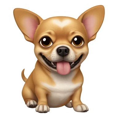 fat chihuahua accompanied by dashchund sticker