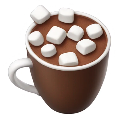 Hot chocolate marshmallows  sticker