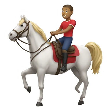 Mbappe sur un cheval sticker