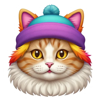 Cat in a hat sticker
