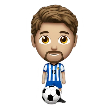 Messi avec le ballon d'or sticker