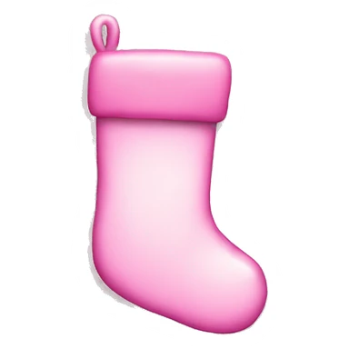 Pink Christmas stocking sticker