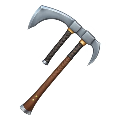 double-headed axe sticker