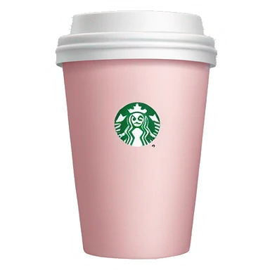 Light pink coffee Starbucks  sticker