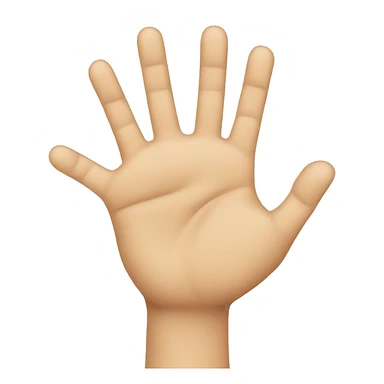 a high five where the fingers are interlocked sticker