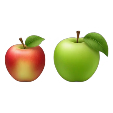 two apples sticker