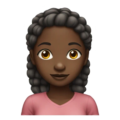 cute african girl sticker