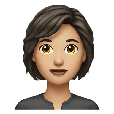 Esteticista brunette sticker