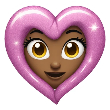 Glamour heart sticker