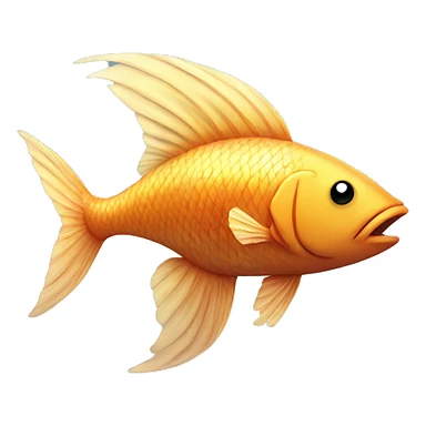 a fish with wings sticker
