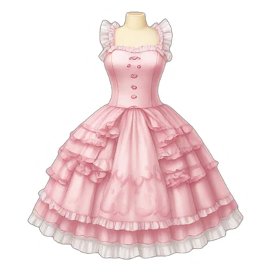 lolita dress sticker