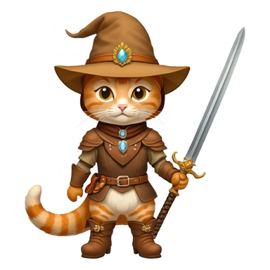 Puss in boots cat sticker