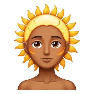 Sun and moos sticker