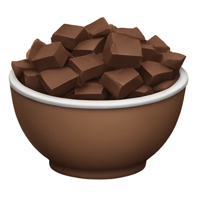 Bowl full of chocolate chunks sticker