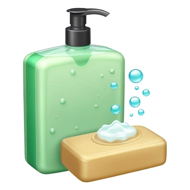 Soap and shampoo sticker