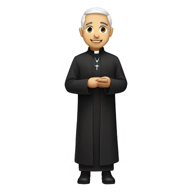 Priest taking a walk sticker