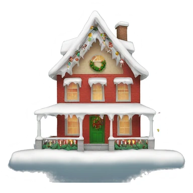 Christmas house sticker