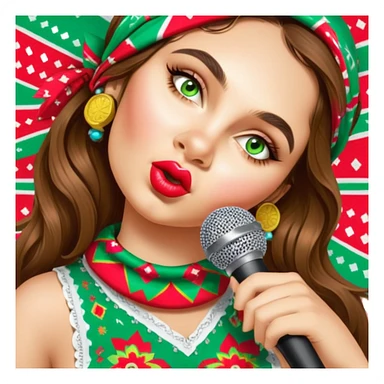 Colorful Singer sticker
