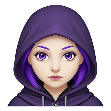 dc raven hooded sticker