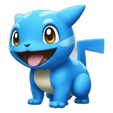 Blue pokemon sticker