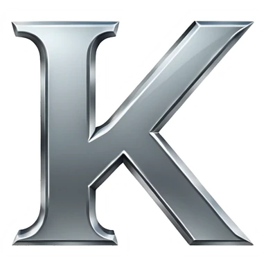 the letters  K. sticker