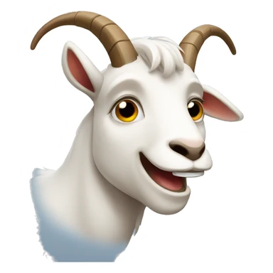 Winking goat  sticker