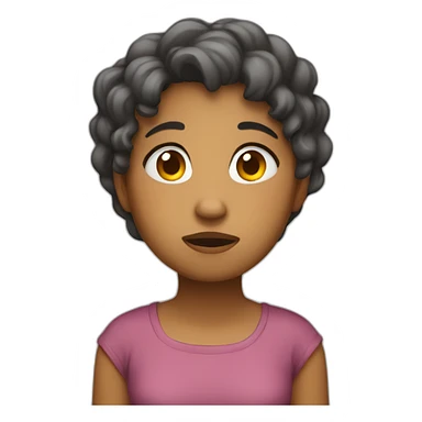 exhausted girl full body sticker