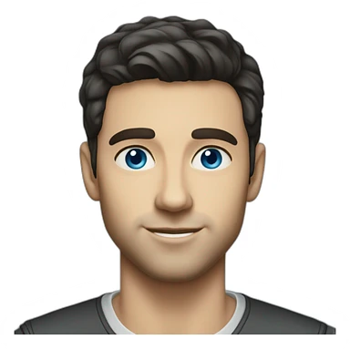 dark haired, 30 year old, caucasian, billionaire, blue eyes, entrepreneur sticker