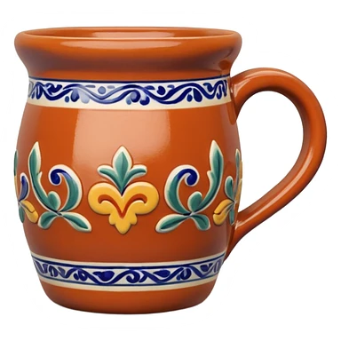 Talavera clay mug sticker