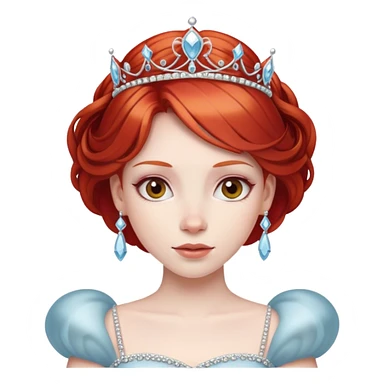 Princesa de pelo rojo sticker