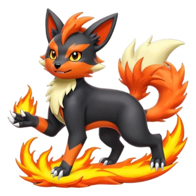 
Houndour-Torracat-Zorua-Salandit-Flareon-Fakémon-Digimon-fusion (full body) sticker