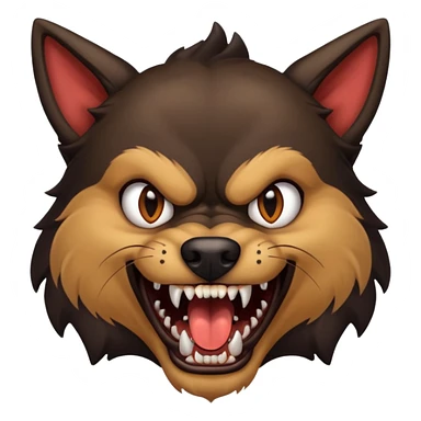 evil dog sticker