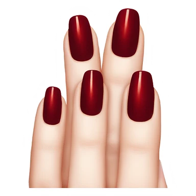 deep red cat eye nail sticker