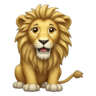 Shower Lion sticker