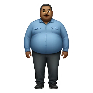 Extremely fat man  sticker