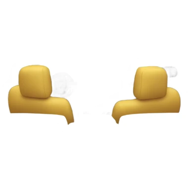 Inside car view from backseat sticker