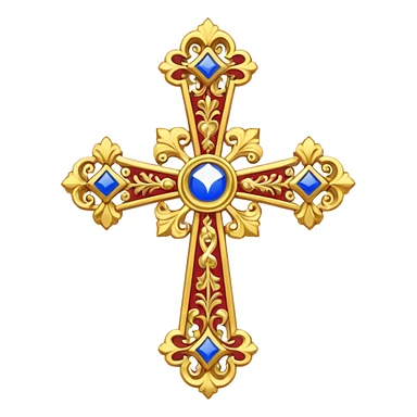 Russian Empire cross  sticker