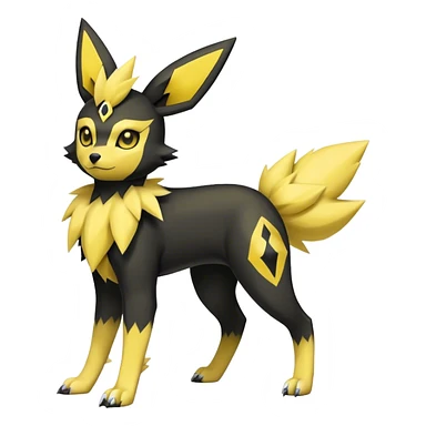 Umbreon-Jolteon-Fakemon-hybrid-fusion- full body sticker