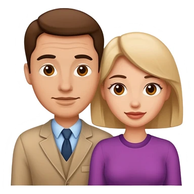 caricature malefemale sticker