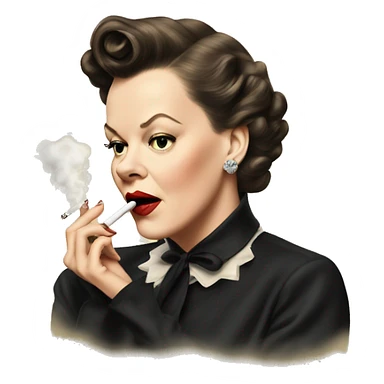 Judy garland smoking sticker