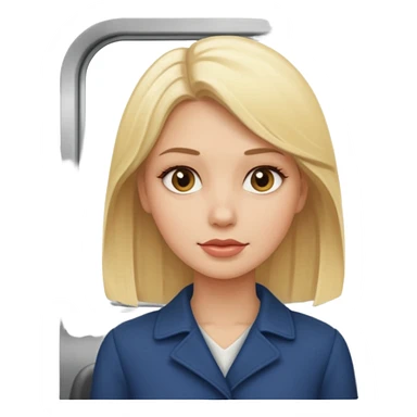 femme blonde dans un train sticker